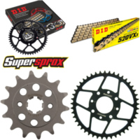 Chain Kit - Steel - for: KTM 125 Duke 4-Loch 11-15 14-45-112 DID520VX3(G&B) Clip
