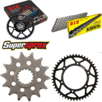 Kettensatz Stahl für: KTM SX525 Racing 2T 03-03/SX525 Racin 14-48-114 DID520VX3 Endlos