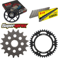 Chain Kit - Steel - for: KTM Supermoto Competition 625 SMC 05-06 17-40-118 DID520VX3 Clip