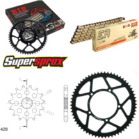 Chain Kit - Steel - for: SACHS ZX125 80km/h 97-02 15-62-140 DID428NZ(G&B) Clip