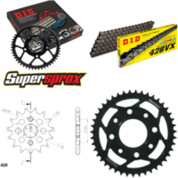 Chain Kit - Steel - for: DAELIM VC125 Advance 80km/h 95-97 13-43-126 DID428VX Clip
