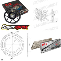 Chain Kit - Steel - for: HYOSUNG GT250 Naked 04-06/GT250 R Nak 14-46-112 DID520ZVM-X(S&S) rivet