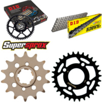 Chain Kit - Steel - for: KYMCO Mxer 150 03-06/MXU150 07-08 14-30-078 DID520VX3 rivet