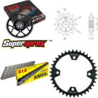 Kettensatz Stahl für: KYMCO KXR250 Sport 04-07/MXU250 05-10 14-38-094 DID520VX3 Niet