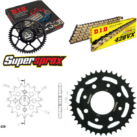 Chain Kit - Steel - for: KYMCO Pulsar 125 02-04 15-39-126 DID428VX(G&B) Clip