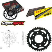 Chain Kit - Steel - for: KYMCO Pulsar 125 II 05-13 15-41-126 DID428VX rivet
