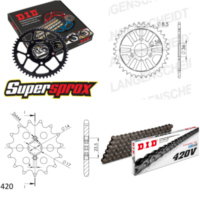 Kettensatz Stahl für: E-Ton Lightning AXL-50 99-03/Thunder 19-28-078 DID420V Clip