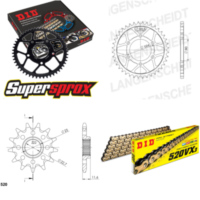 Chain Kit - Steel - for: POLARIS Sport 400 L 94-95 12-34-084 DID520VX3(G&B) endless