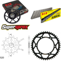 Chain Kit - Steel - for: Gas Gas EC125 00-02/MC125 03-13 13-48-114 DID520VX3 endless