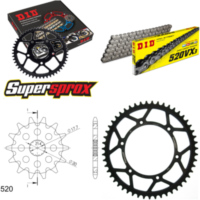 Kettensatz Stahl für: Gas Gas EC125 03-12 13-51-114 DID520VX3 Clip