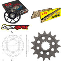 Kettensatz Alu schwarz für: APRILIA RXV450 06-14/SXV450 0 15-48-114 DID520VX3(G&B) Endlos