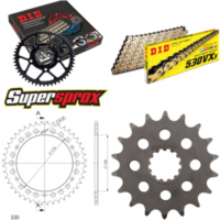 Chain Kit - ALU - black for: TRIUMPH Speed Triple 900 97-9 18-43-108 DID530VX3(G&B) rivet