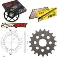Chain Kit - ALU - black for: TRIUMPH Speed Triple 900 98-9 19-43-108 DID530VX3(G&B) rivet