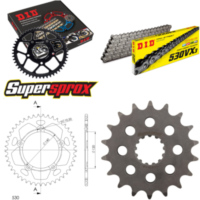 Chain Kit - ALU - black for: TRIUMPH Tiger 1050 07-14/Tige 18-44-114 DID530VX3 endless