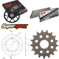 Chain Kit - ALU - black for: TRIUMPH T100 Bonneville 800 0 17-43-104 DID525ZVM-X rivet