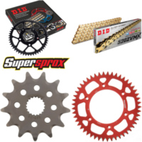 Chain Kit - ALU - red HM CRE125 Enduro 03-03 13-49-116 DID520ZVM-X(G&G) rivet