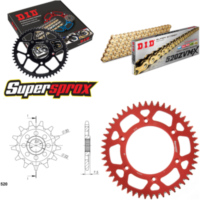 Kettensatz Alu rot HM CRE125 Enduro 04-06/CRE250 F E 13-49-116 DID520ZVM-X(G&G) Endlos
