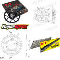 Chain Kit - ALU - black for: DUCATI 750 Paso 86-90 15-38-106 DID520VX3 rivet