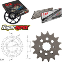 Kettensatz Alu schwarz für: DUCATI 750 Sport 88-90 15-38-096 DID520ZVM-X Endlos