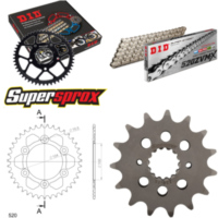Kettensatz Alu schwarz für: DUCATI 800 Sport /Supersport 15-39-098 DID520ZVM-X(S&S) Niet