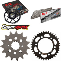 Kettensatz Alu schwarz für: DUCATI 851 SP 91-91/900 FE 98 15-37-098 DID520ZVM-X Endlos
