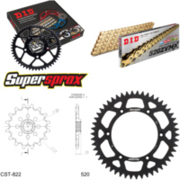 Chain Kit - ALU - black for: HUSQVARNA CR125 09-13 13-50-112 DID520ZVM-X(G&G) rivet