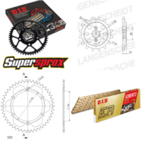 Chain Kit - ALU - black for: HUSQVARNA SM125 00-13 13-46-112 DID520ERT2(G&G) Clip