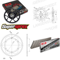 Chain Kit - ALU - black for: HUSQVARNA SM125 00-13 13-46-112 DID520ZVM-X rivet