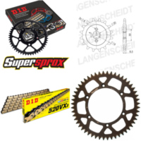 Chain Kit - ALU - black for: HUSQVARNA SM125 S 07-13 12-52-114 DID520VX3(G&B) rivet