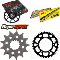 Chain Kit - ALU - black for: HUSQVARNA TC125 2T 13-14/TE12 13-50-118 DID520VX3(G&B) Clip