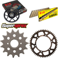 Chain Kit - ALU - black for: HUSQVARNA TE449 11-13 15-51-108 DID520VX3(G&B) rivet