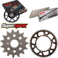 Chain Kit - ALU - black for: HUSQVARNA TE449 11-13 15-51-108 DID520ZVM-X(S&S) rivet