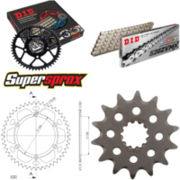 Chain Kit - ALU - black for: HUSQVARNA TC510 08-12 14-47-116 DID520ZVM-X(S&S) rivet