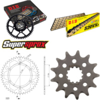 Chain Kit - ALU - black for: HUSQVARNA TE450 08-13 13-47-116 DID520VX3(G&B) Clip