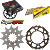 Chain Kit - ALU - black for: HUSQVARNA TC610 92-97 12-52-120 DID520VX3(G&B) rivet