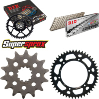 Chain Kit - ALU - black for: HUSQVARNA TE350 92-96/TE510 9 14-48-116 DID520ZVM-X(S&S) rivet