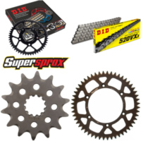 Chain Kit - ALU - black for: HUSQVARNA TC570 01-02 14-52-116 DID520VX3 rivet