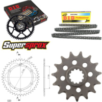 Chain Kit - ALU - black for: HUSQVARNA SMR450 07-09 15-42-112 DID520NZ Clip