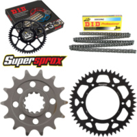 Kettensatz Alu schwarz für: HUSABERG FE400 /S /E 00-03/FE 14-48-120 DID520NZ Clip
