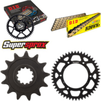 Kettensatz Alu schwarz für: HUSABERG FC450 04-06 13-48-116 DID520VX3(G&B) Endlos