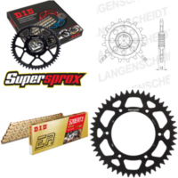Chain Kit - ALU - black for: HUSABERG FE450 E 04-08/FE550 15-48-116 DID520ERT2(G&G) Clip