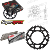 Chain Kit - ALU - black for: HUSABERG FE450 E 04-08/FE550 15-48-116 DID520ZVM-X rivet