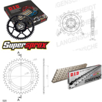 Chain Kit - ALU - black for: HUSABERG FS650 SM 04-07 15-40-112 DID520ZVM-X(S&S) rivet