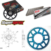 Kettensatz Alu blau TM Enduro 125 98-00 13-51-114 DID520ZVM-X Niet
