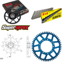 Kettensatz Alu blau TM Enduro 125 00-11 13-52-114 DID520VX3 Endlos
