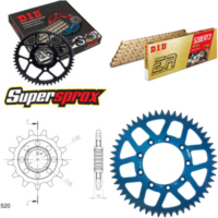 Kettensatz Alu blau TM Cross 250 /F 01-04/Enduro 250 13-52-116 DID520ERT2(G&G) Clip