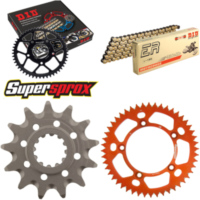 Kettensatz Alu orange für: KTM SX60 98-99/SX65 00-01 13-48-112 DID420NZ3(G&B) Clip