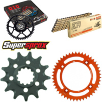 Kettensatz Alu orange für: KTM SX85 17``/14`` 18- 13-46-120 DID428NZ(G&B) Clip