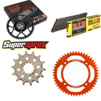 Chain Kit - ALU - orange for: KTM SX85 19``/16`` 18- 14-49-124 DID428D Clip