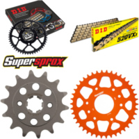 Chain Kit - ALU - orange for: KTM 200 Duke 15- 14-42-118 DID520VX3(G&B) rivet